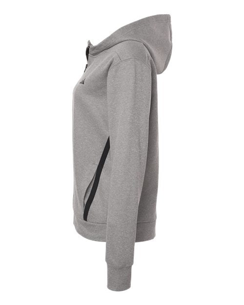 Adidas Women's Game & Go Fleece Full-Zip Hooded Sweatshirt AT209