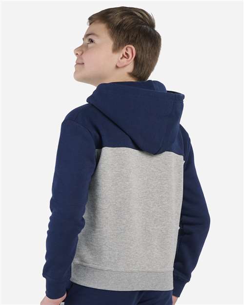 Boxercraft Youth Colorblocked Hooded Sweatshirt BY5404
