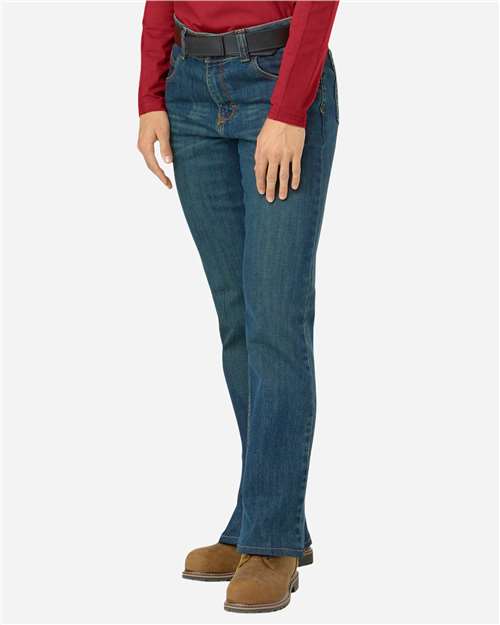 Bulwark Women's Extended Sizes Stretch Jeans PSJCEXT