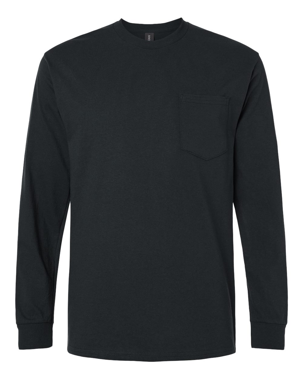 Gildan 2410 - Unisex Ultra Cotton® Long Sleeve Pocket T-Shirt - Black