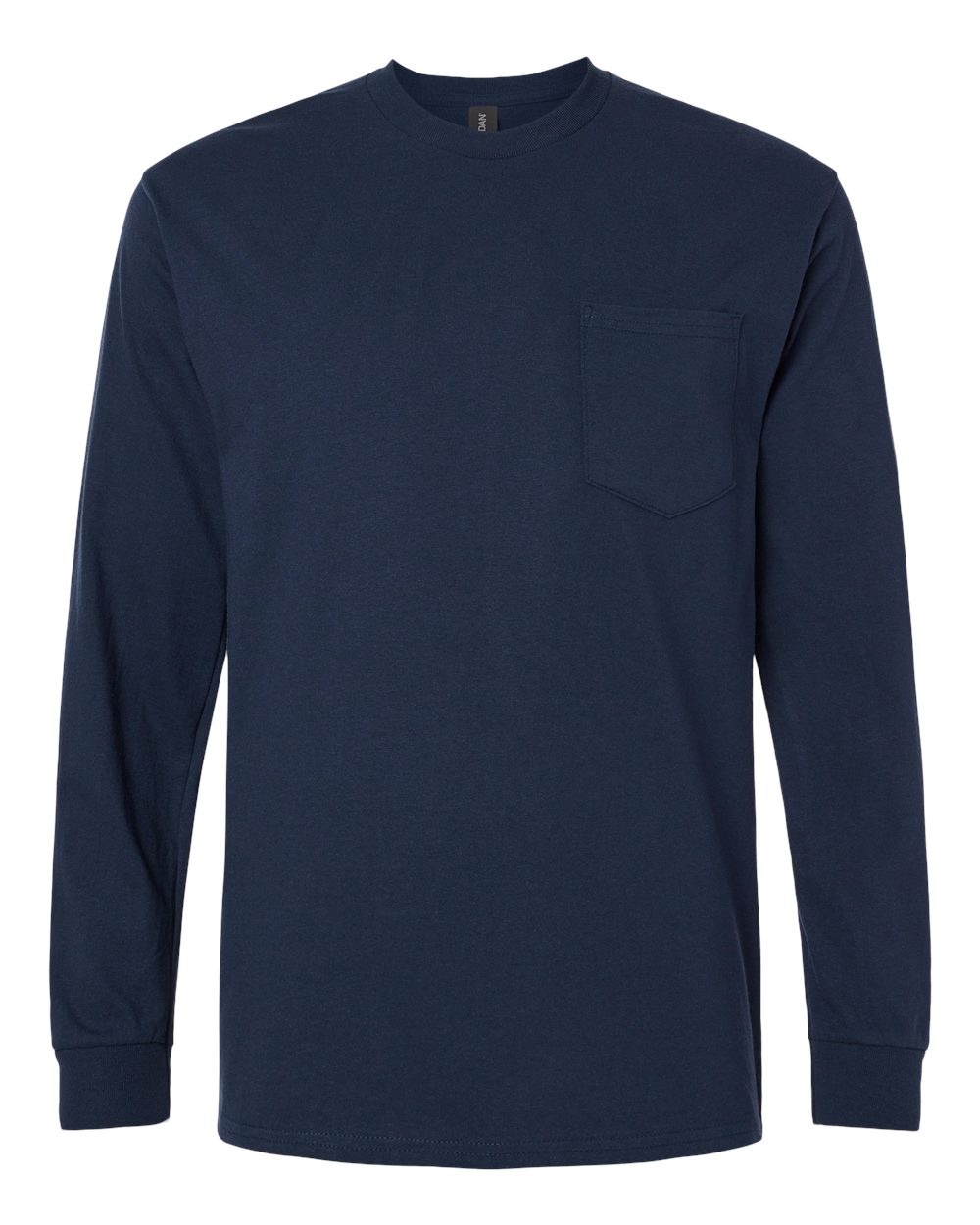 Gildan 2410 - Unisex Ultra Cotton® Long Sleeve Pocket T-Shirt - Navy