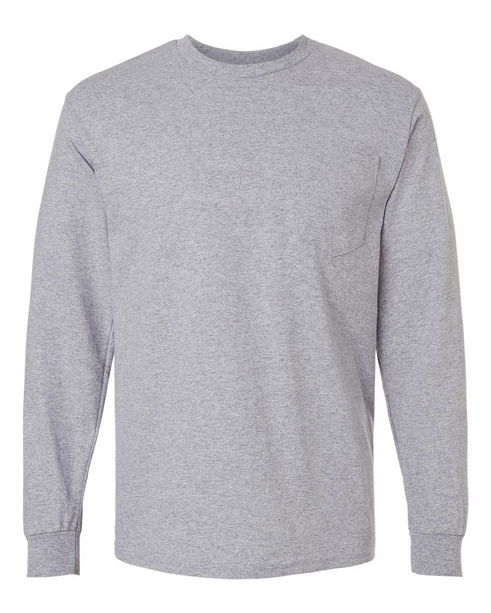 Gildan 2410 - Unisex Ultra Cotton® Long Sleeve Pocket T-Shirt - Sport Grey