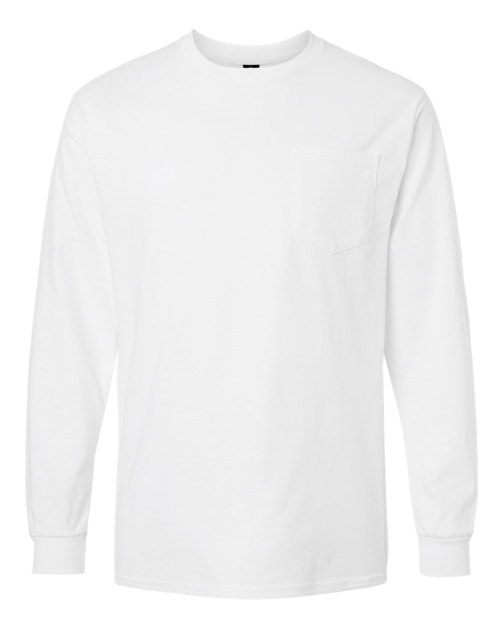 Gildan 2410 - Unisex Ultra Cotton® Long Sleeve Pocket T-Shirt - White