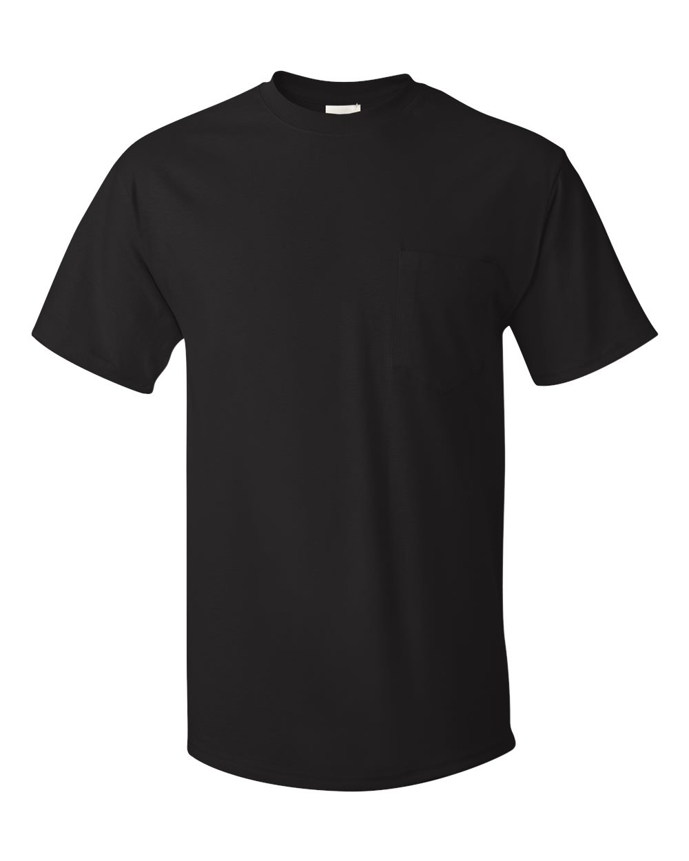 Hanes 5590 - Unisex Authentic Pocket T-Shirt - Black
