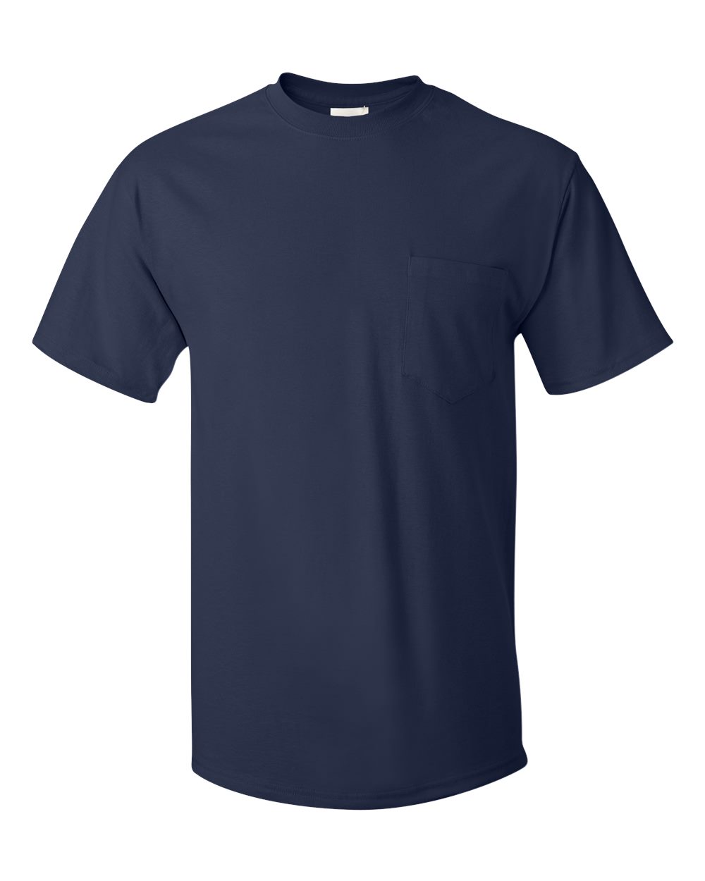 Hanes 5590 - Unisex Authentic Pocket T-Shirt - Navy