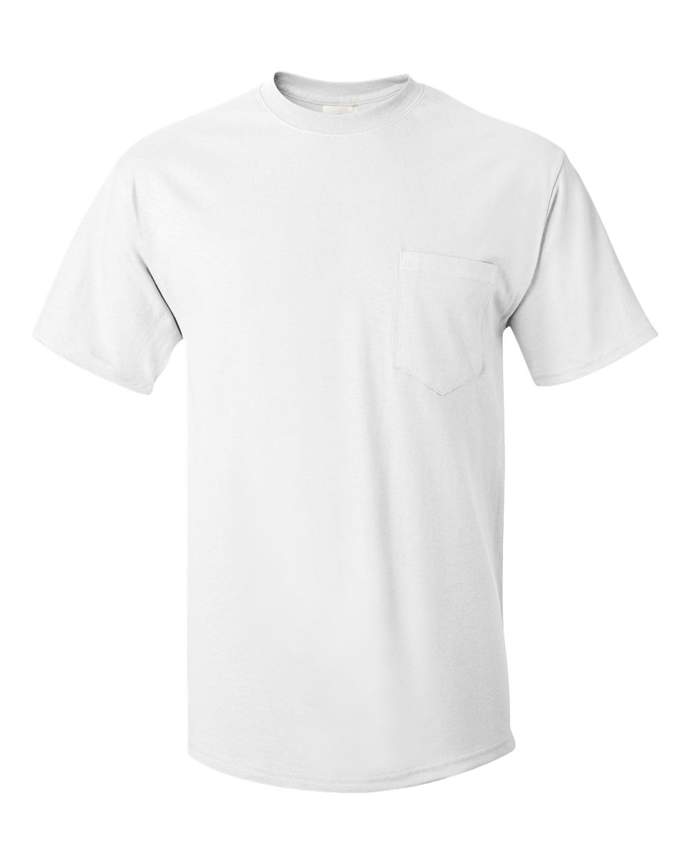 Hanes 5590 - Unisex Authentic Pocket T-Shirt - White