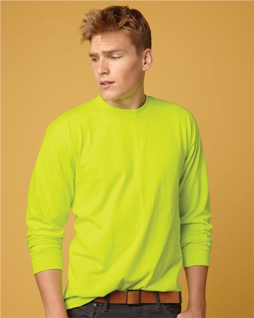Bayside Men's USA-Made 50/50 Long Sleeve T-Shirt 1715