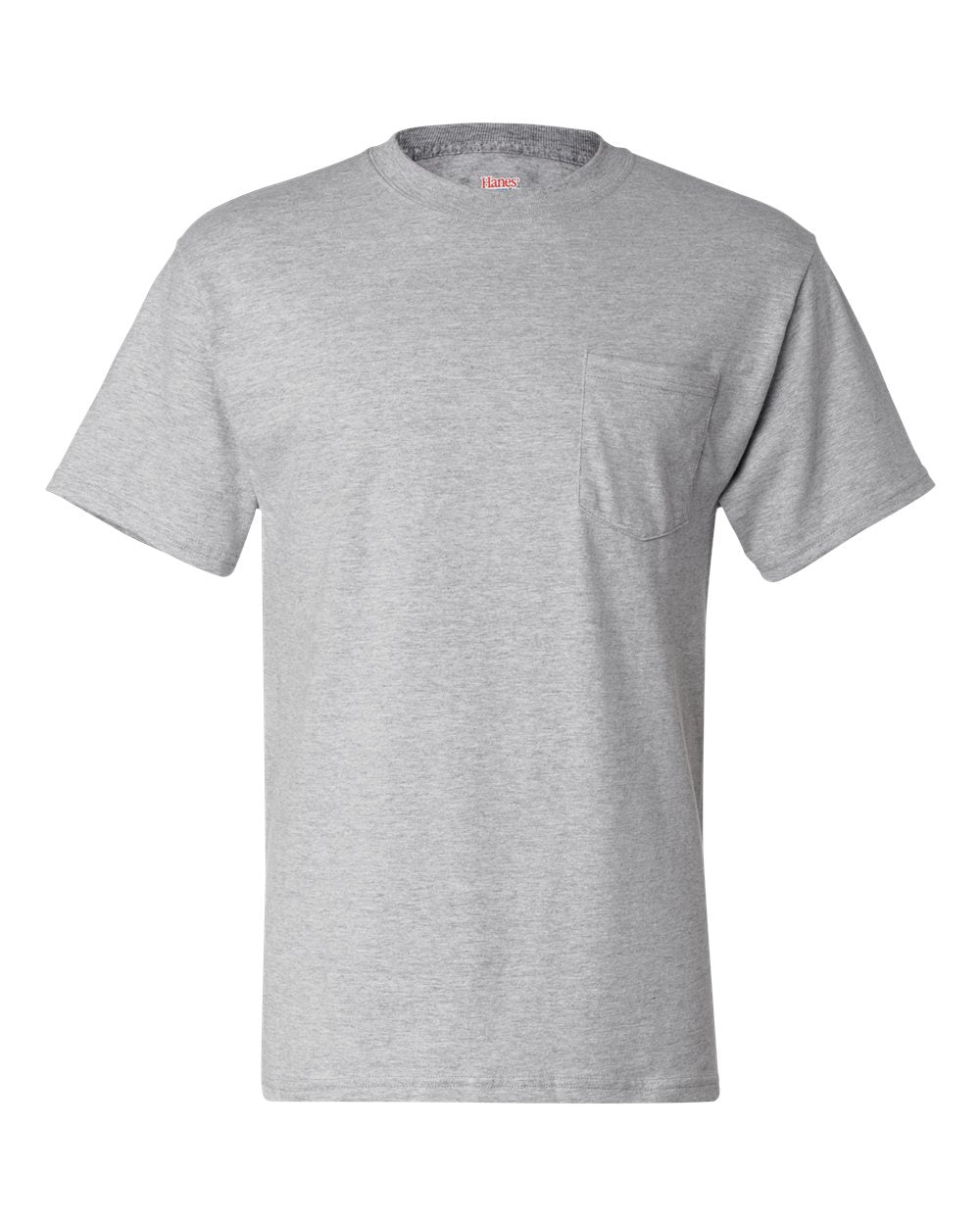 Hanes 5190 - Unisex Beefy-T® Pocket T-Shirt - Light Steel
