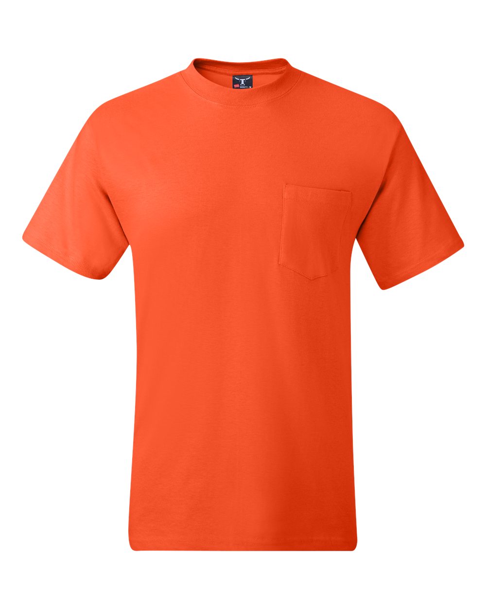 Hanes 5190 - Unisex Beefy-T® Pocket T-Shirt - Orange