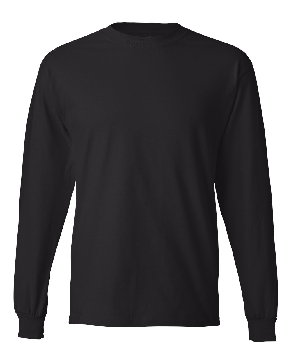 Hanes 5186 - Unisex Beefy-T® Long Sleeve T-Shirt - Black