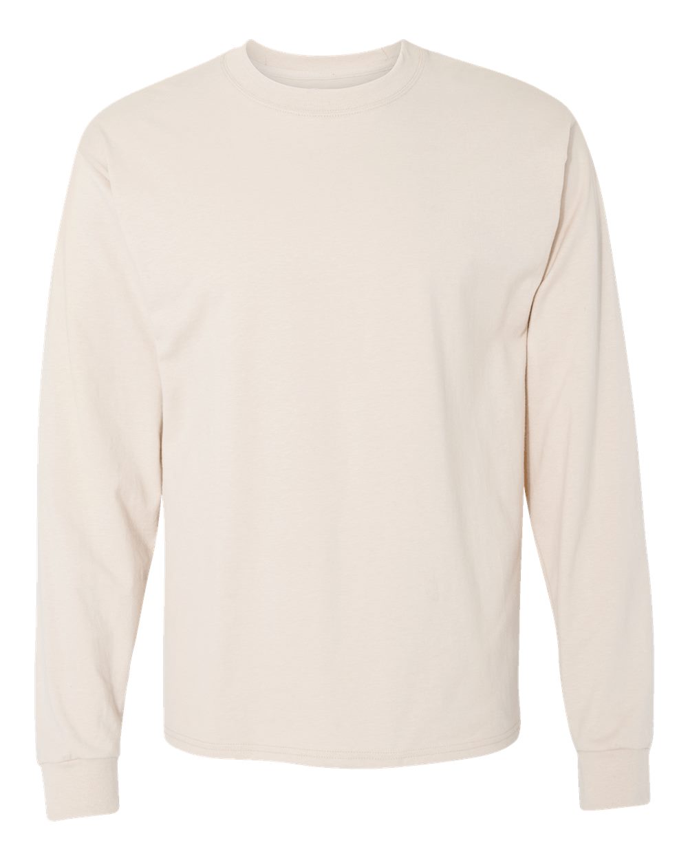 Hanes 5186 - Unisex Beefy-T® Long Sleeve T-Shirt - Natural