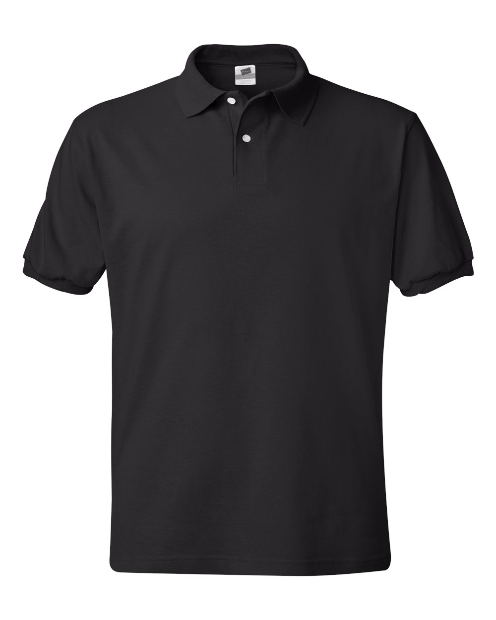 Hanes 054X - Unisex EcoSmart® Jersey Polo - Black