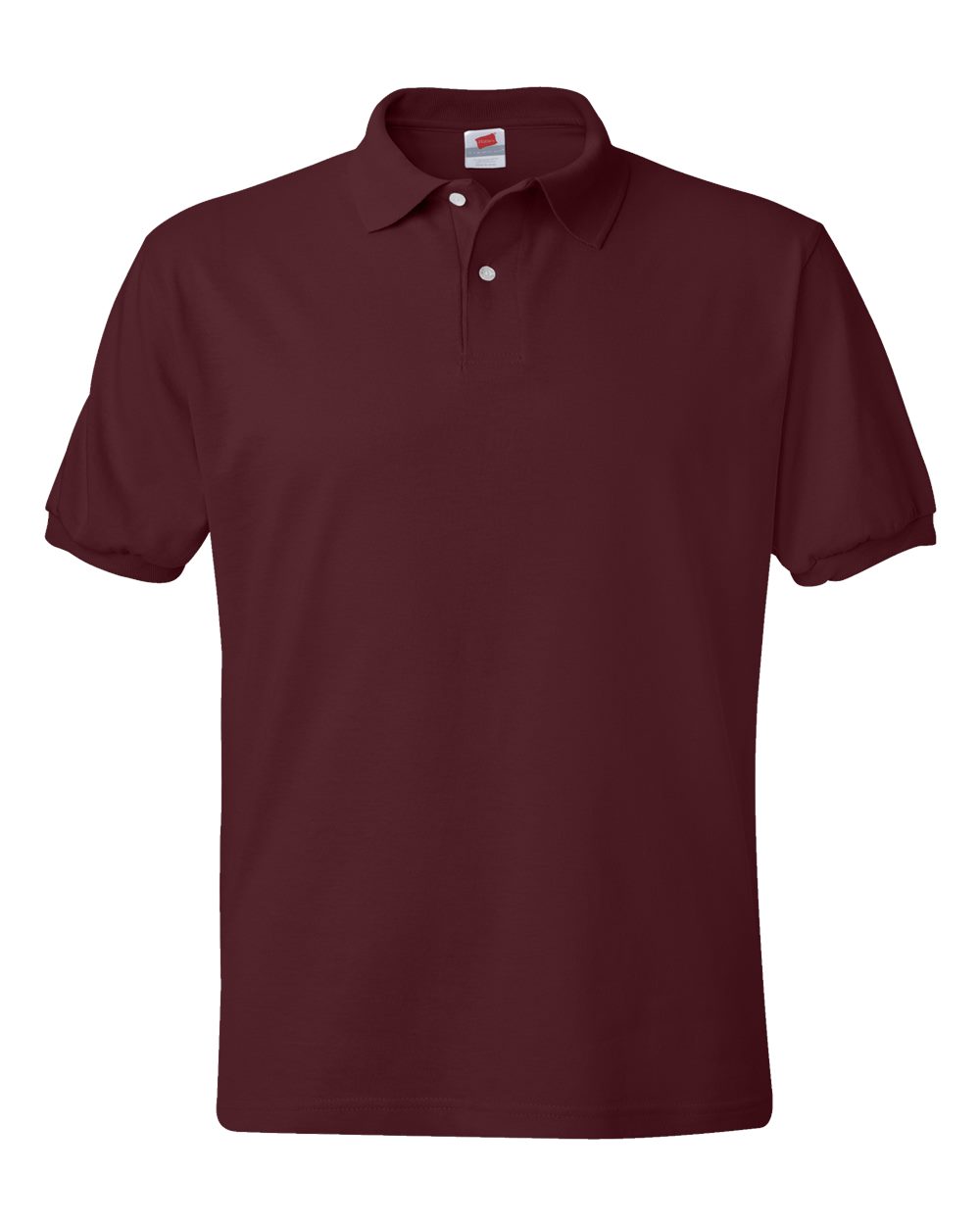 Hanes 054X - Unisex EcoSmart® Jersey Polo - Maroon