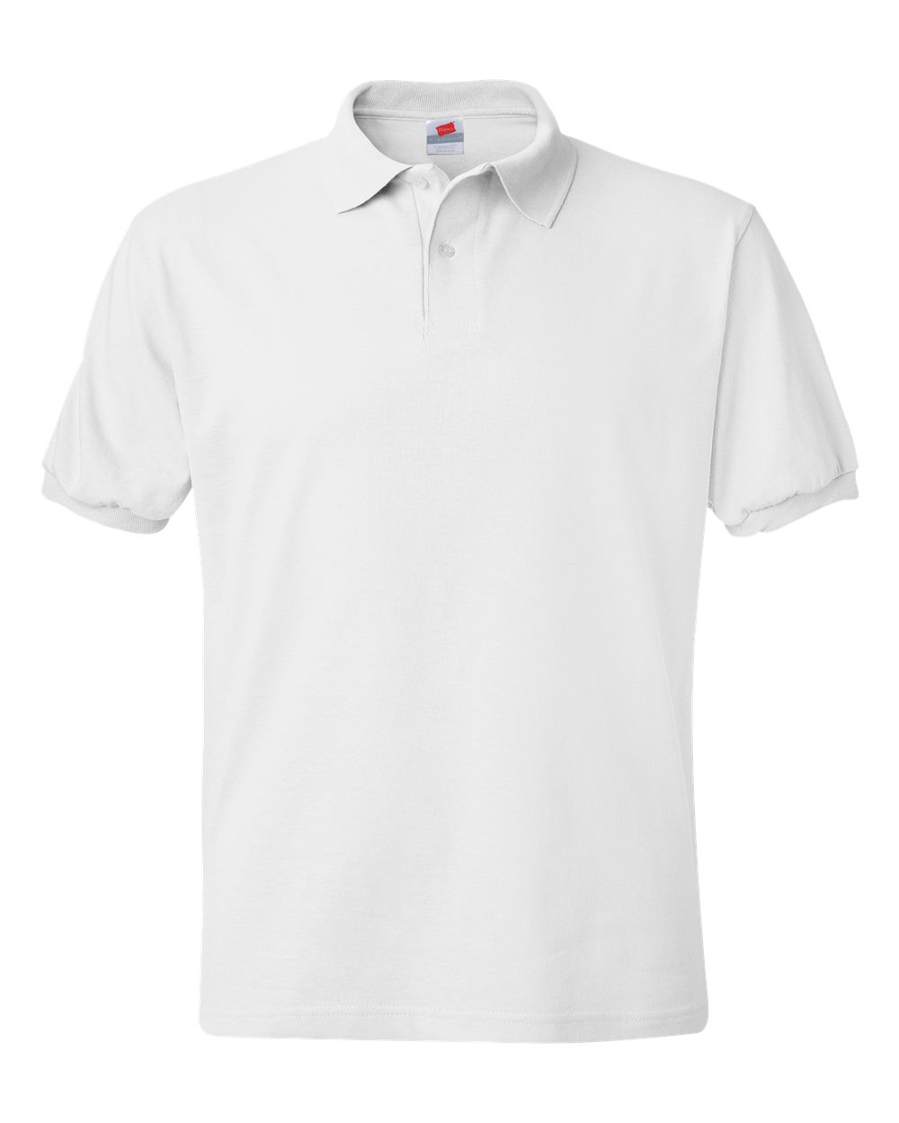Hanes 054X - Unisex EcoSmart® Jersey Polo - White