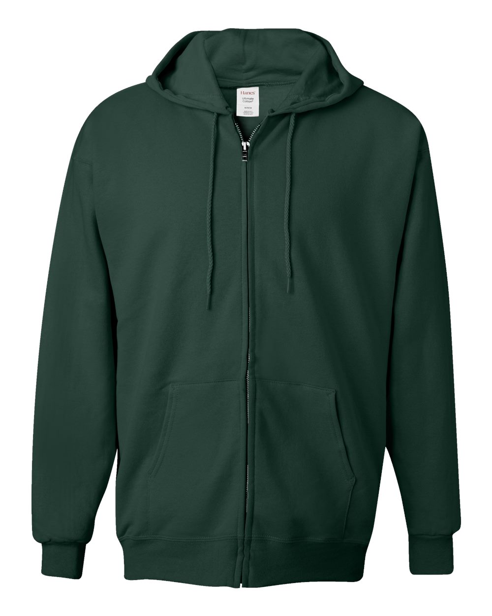 Hanes F280 - Unisex Ultimate Cotton® Full-Zip Hooded Sweatshirt - Deep Forest