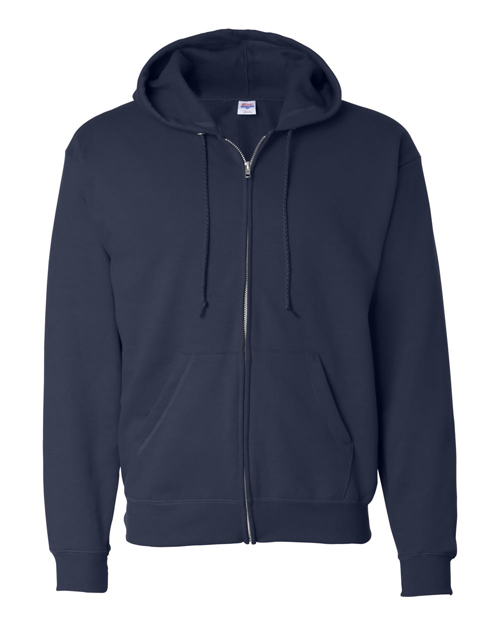 Hanes P180 - Unisex EcoSmart® Full-Zip Hooded Sweatshirt - Navy