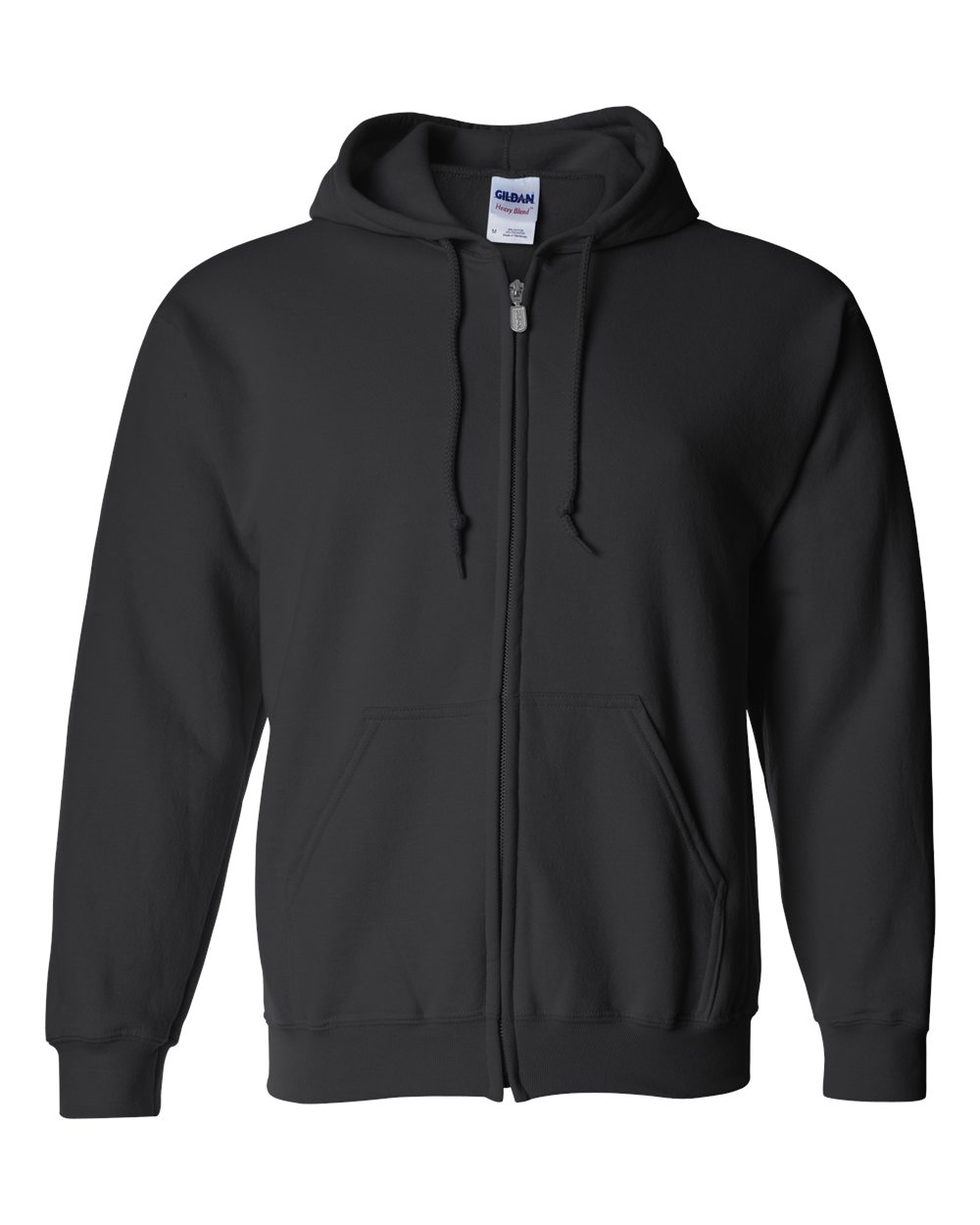 Gildan 18600 - Unisex Heavy Blend™ Full-Zip Hooded Sweatshirt - Black
