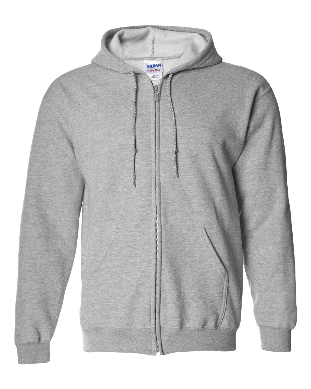 Gildan 18600 - Unisex Heavy Blend™ Full-Zip Hooded Sweatshirt - Sport Grey