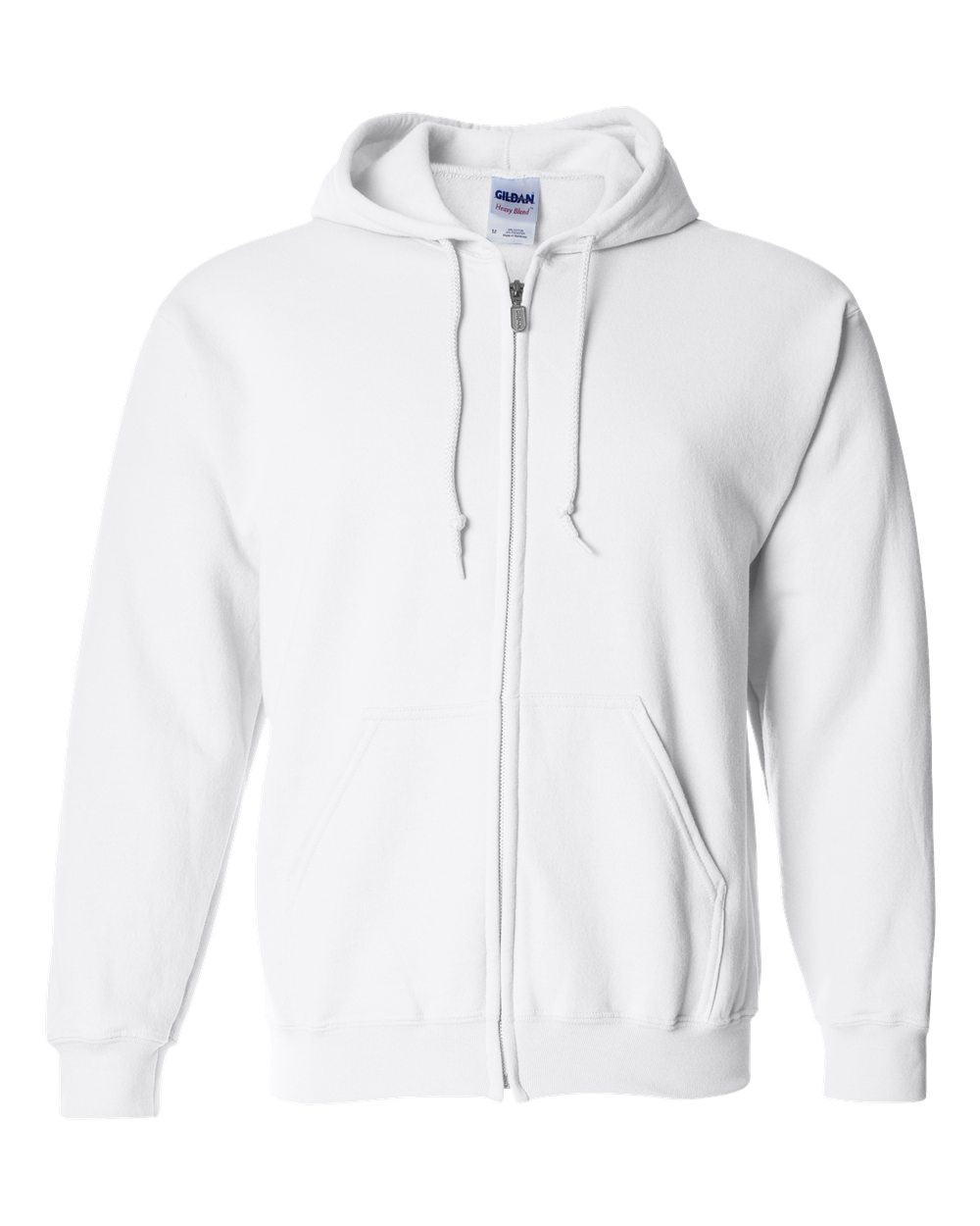 Gildan 18600 - Unisex Heavy Blend™ Full-Zip Hooded Sweatshirt - White