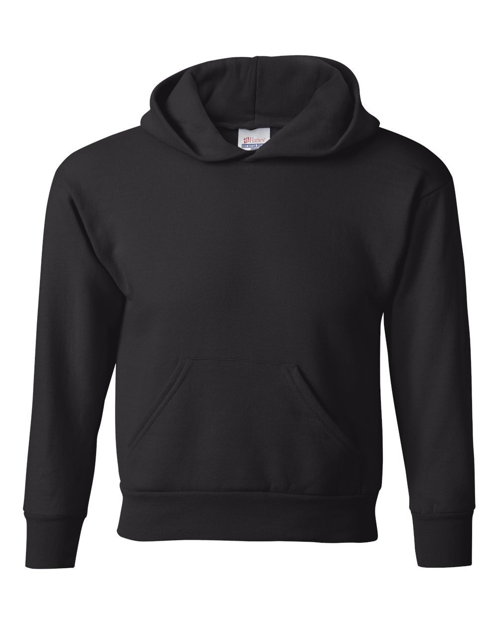 Hanes P473 - Youth EcoSmart® Hooded Sweatshirt - Black
