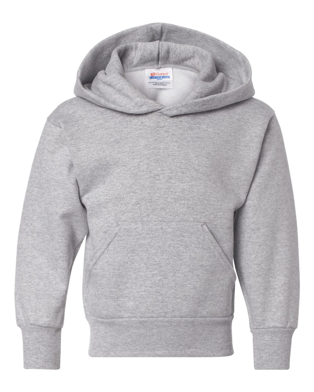 Hanes P473 - Youth EcoSmart® Hooded Sweatshirt - Light Steel