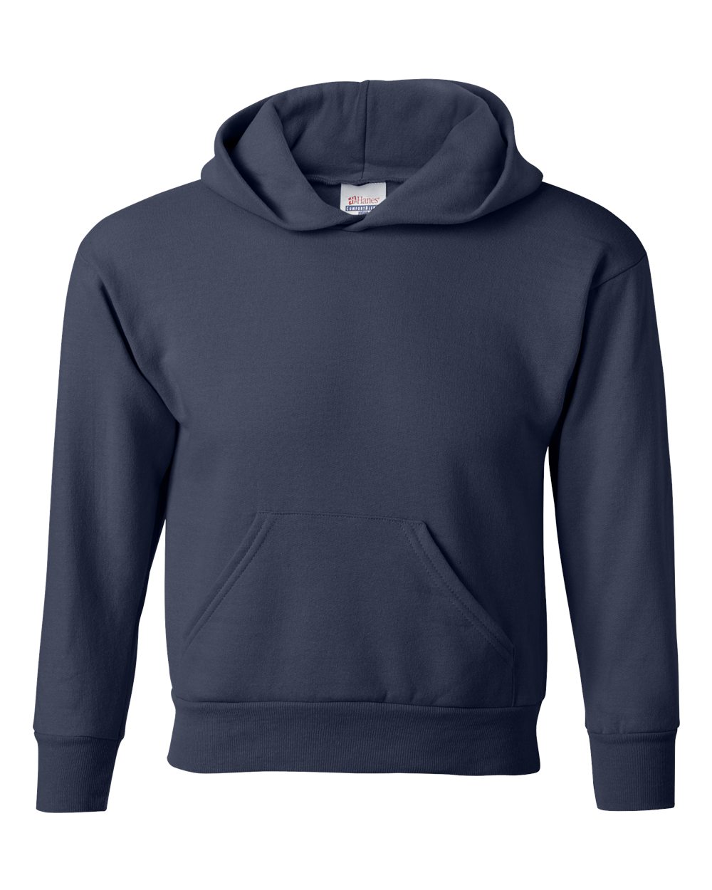 Hanes P473 - Youth EcoSmart® Hooded Sweatshirt - Navy
