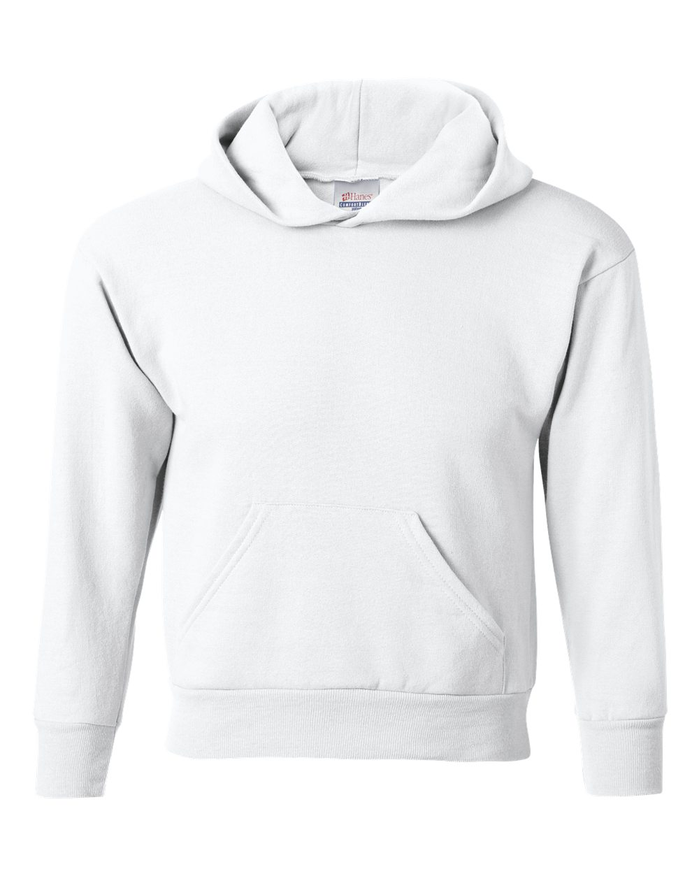 Hanes P473 - Youth EcoSmart® Hooded Sweatshirt - White