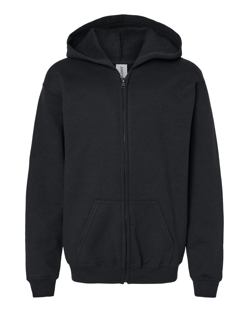 Gildan 18600B - Youth Heavy Blend™ Full-Zip Hooded Sweatshirt - Black