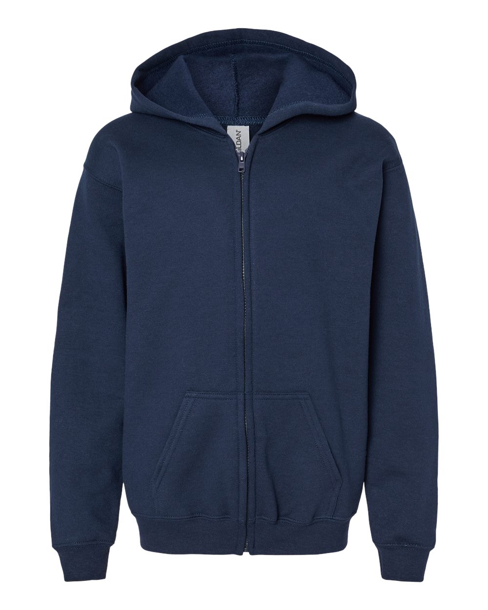 Gildan 18600B - Youth Heavy Blend™ Full-Zip Hooded Sweatshirt - Navy