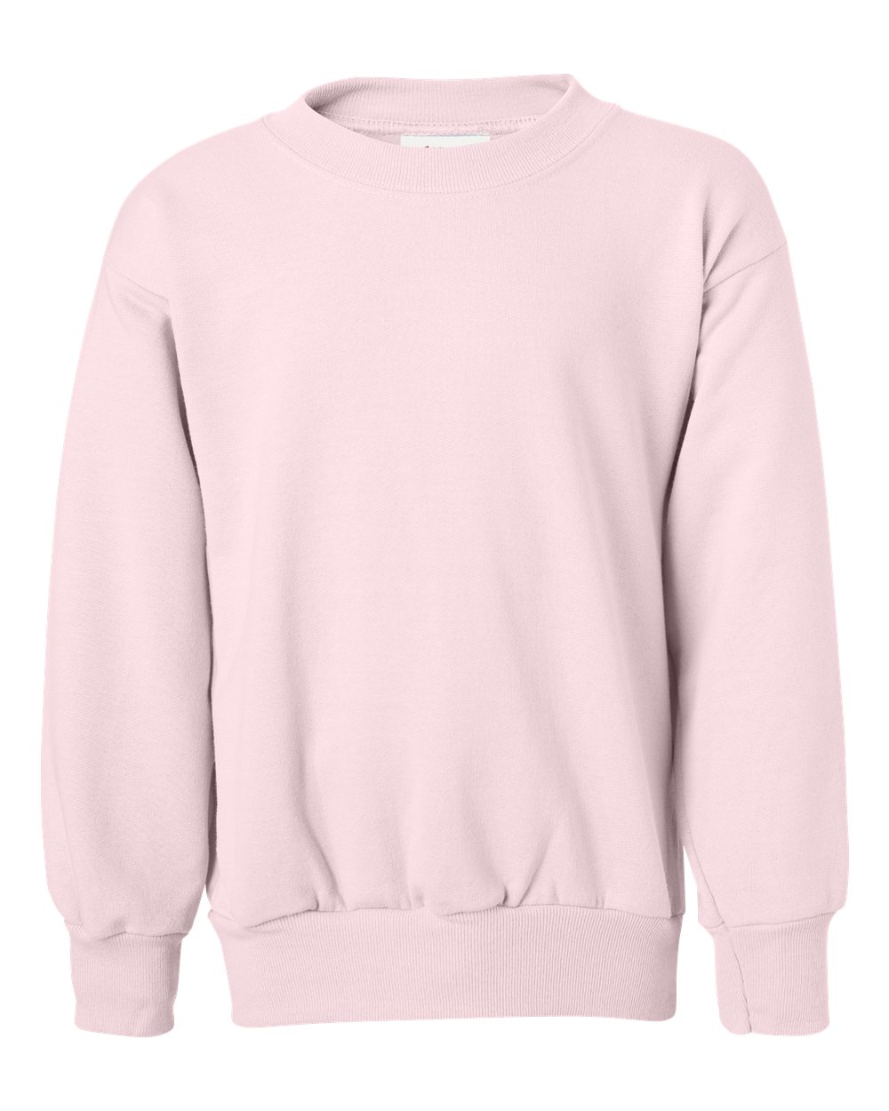 Hanes P360 - Youth EcoSmart® Crewneck Sweatshirt - Pale Pink