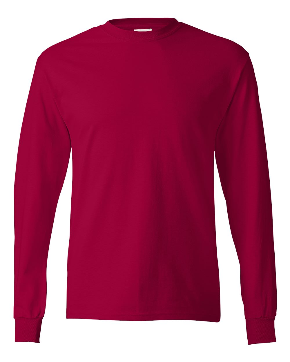 Hanes 5586 - Unisex Authentic Long Sleeve T-Shirt - Deep Red