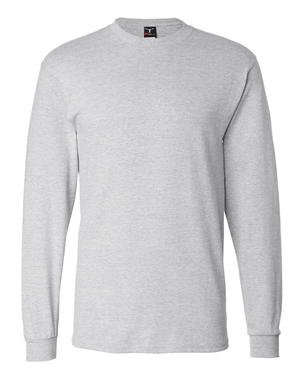 Hanes 5186 - Unisex Beefy-T® Long Sleeve T-Shirt - Ash