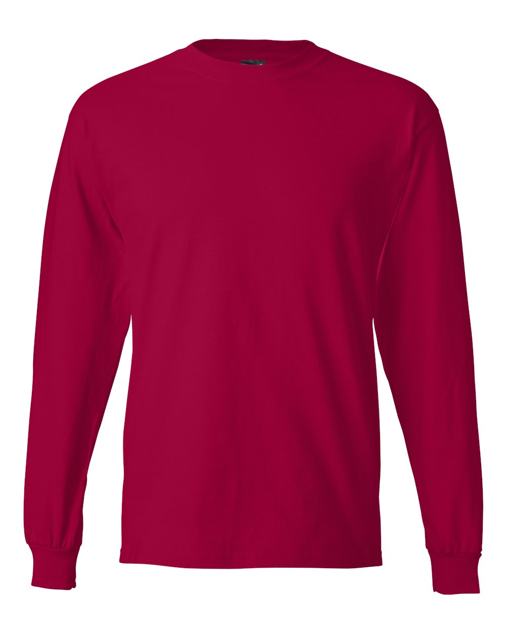 Hanes 5186 - Unisex Beefy-T® Long Sleeve T-Shirt - Deep Red
