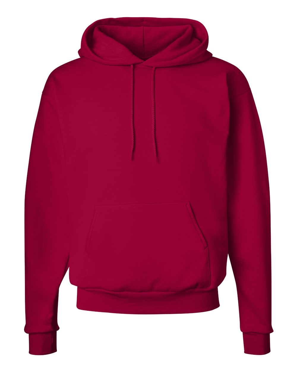 Hanes P170 - Unisex EcoSmart® Hooded Sweatshirt - Deep Red