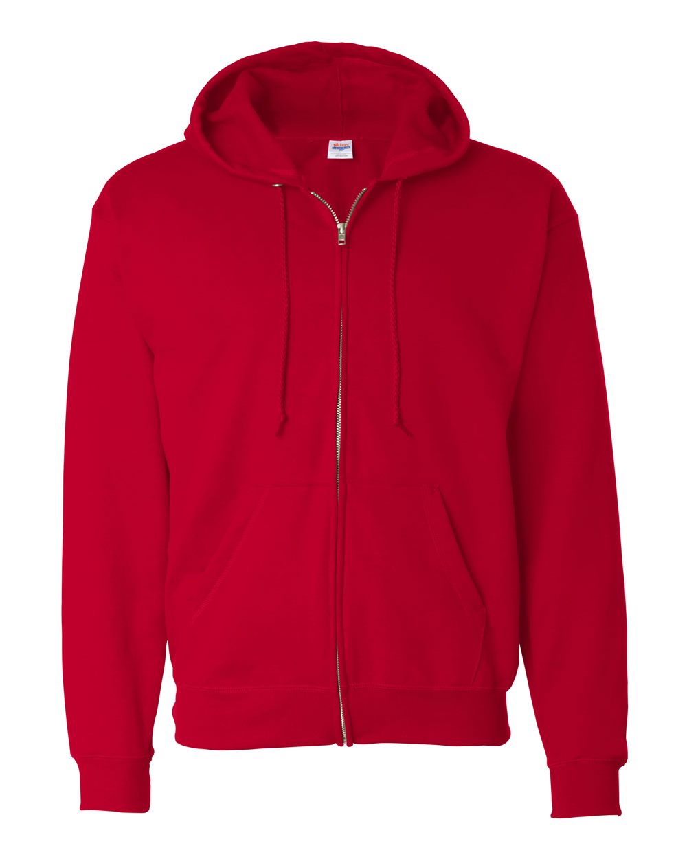 Hanes P180 - Unisex EcoSmart® Full-Zip Hooded Sweatshirt - Deep Red