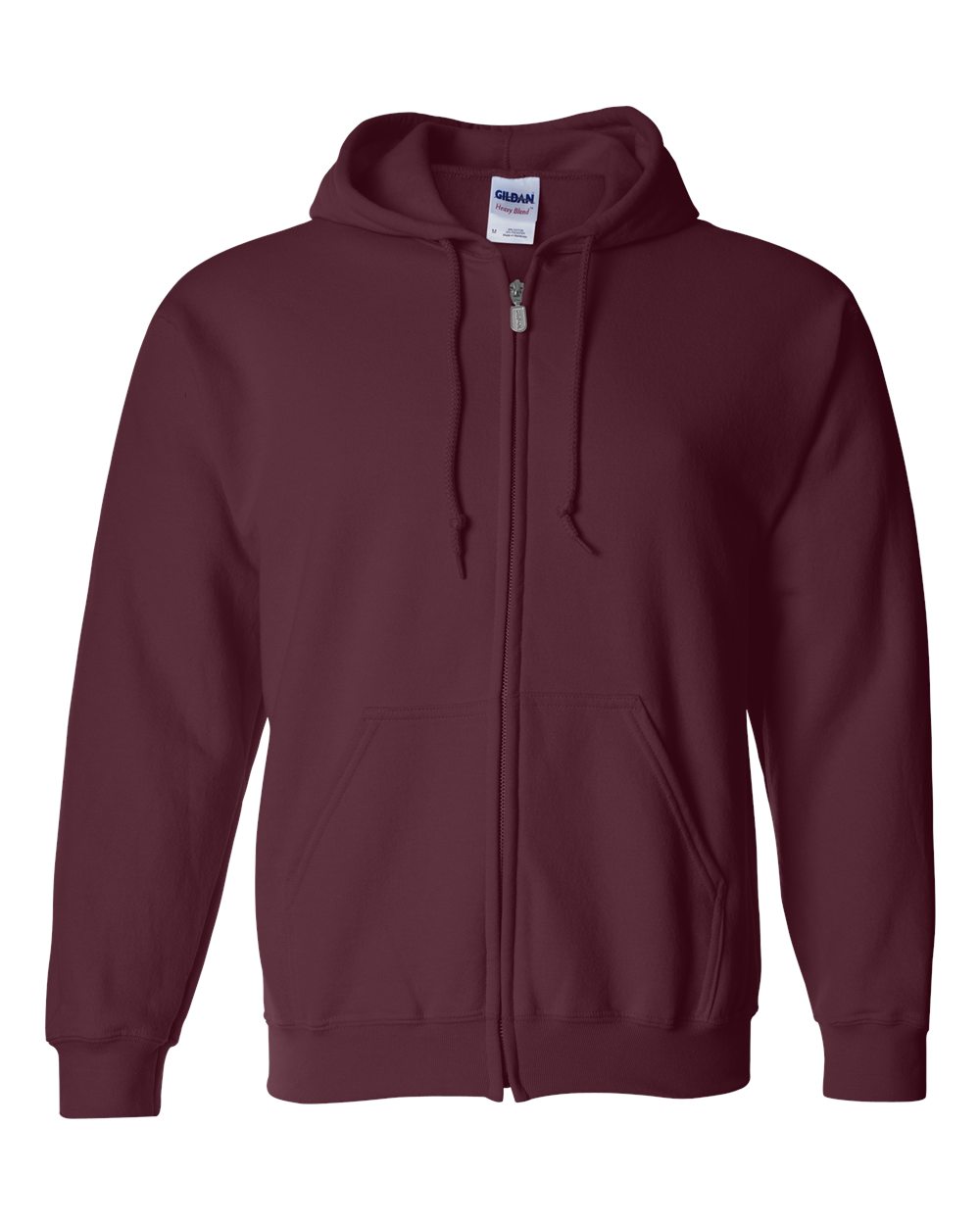 Gildan 18600 - Unisex Heavy Blend™ Full-Zip Hooded Sweatshirt - Maroon