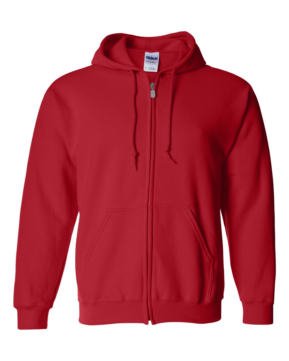 Gildan 18600 - Unisex Heavy Blend™ Full-Zip Hooded Sweatshirt - Red