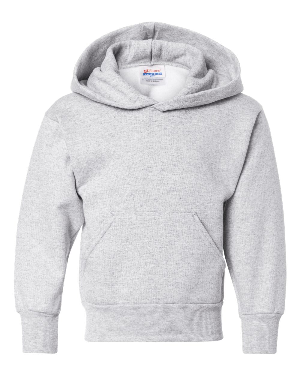 Hanes P473 - Youth EcoSmart® Hooded Sweatshirt - Ash