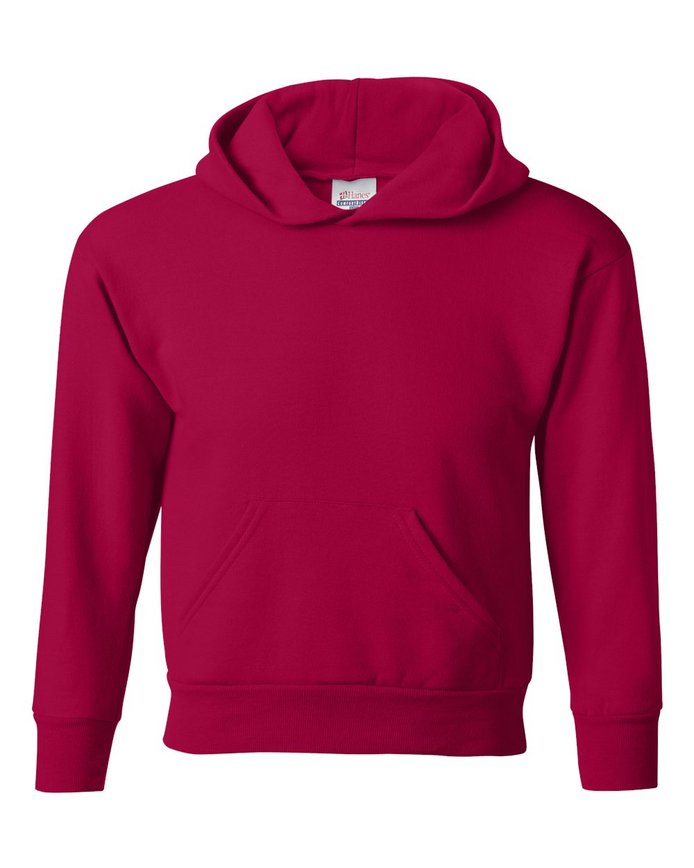 Hanes P473 - Youth EcoSmart® Hooded Sweatshirt - Deep Red