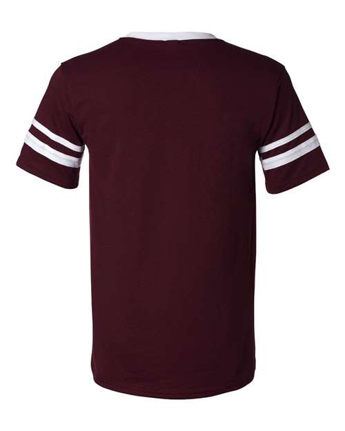 Augusta Sportswear V-Neck Jersey with Striped Sleeves 360