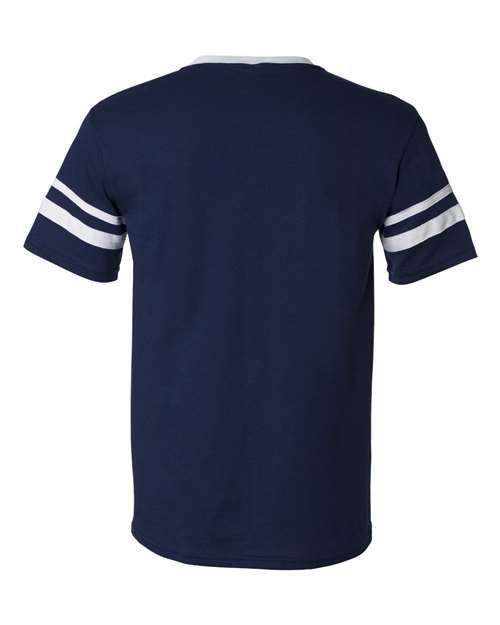 Augusta Sportswear V-Neck Jersey with Striped Sleeves 360