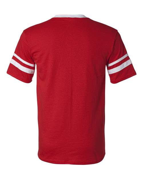 Augusta Sportswear V-Neck Jersey with Striped Sleeves 360