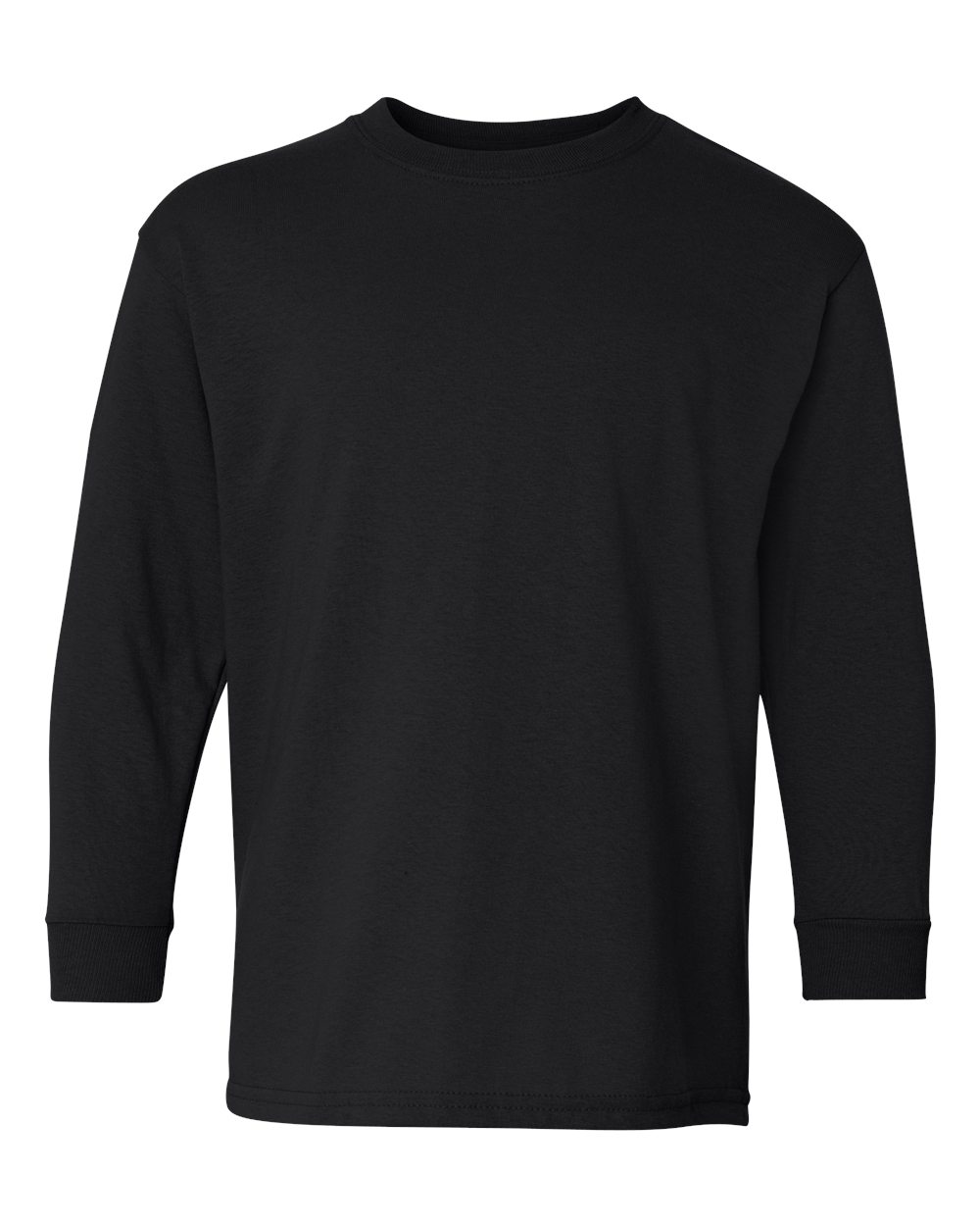 Gildan 5400B - Youth Heavy Cotton™ Long Sleeve T-Shirt - Black