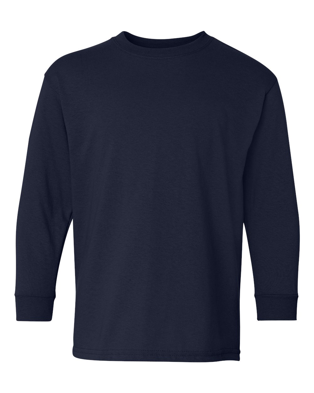 Gildan 5400B - Youth Heavy Cotton™ Long Sleeve T-Shirt - Navy