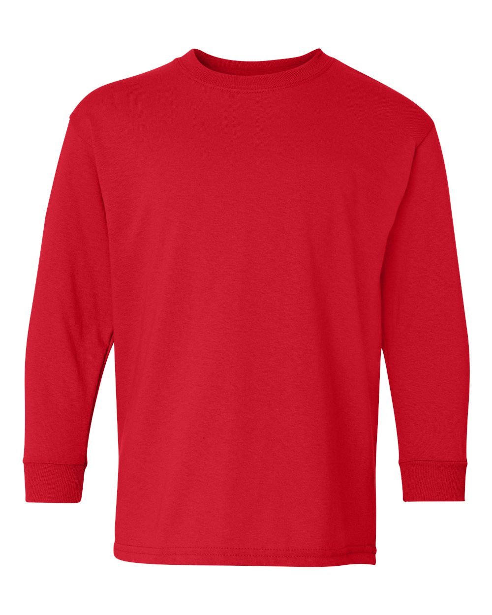 Gildan 5400B - Youth Heavy Cotton™ Long Sleeve T-Shirt - Red