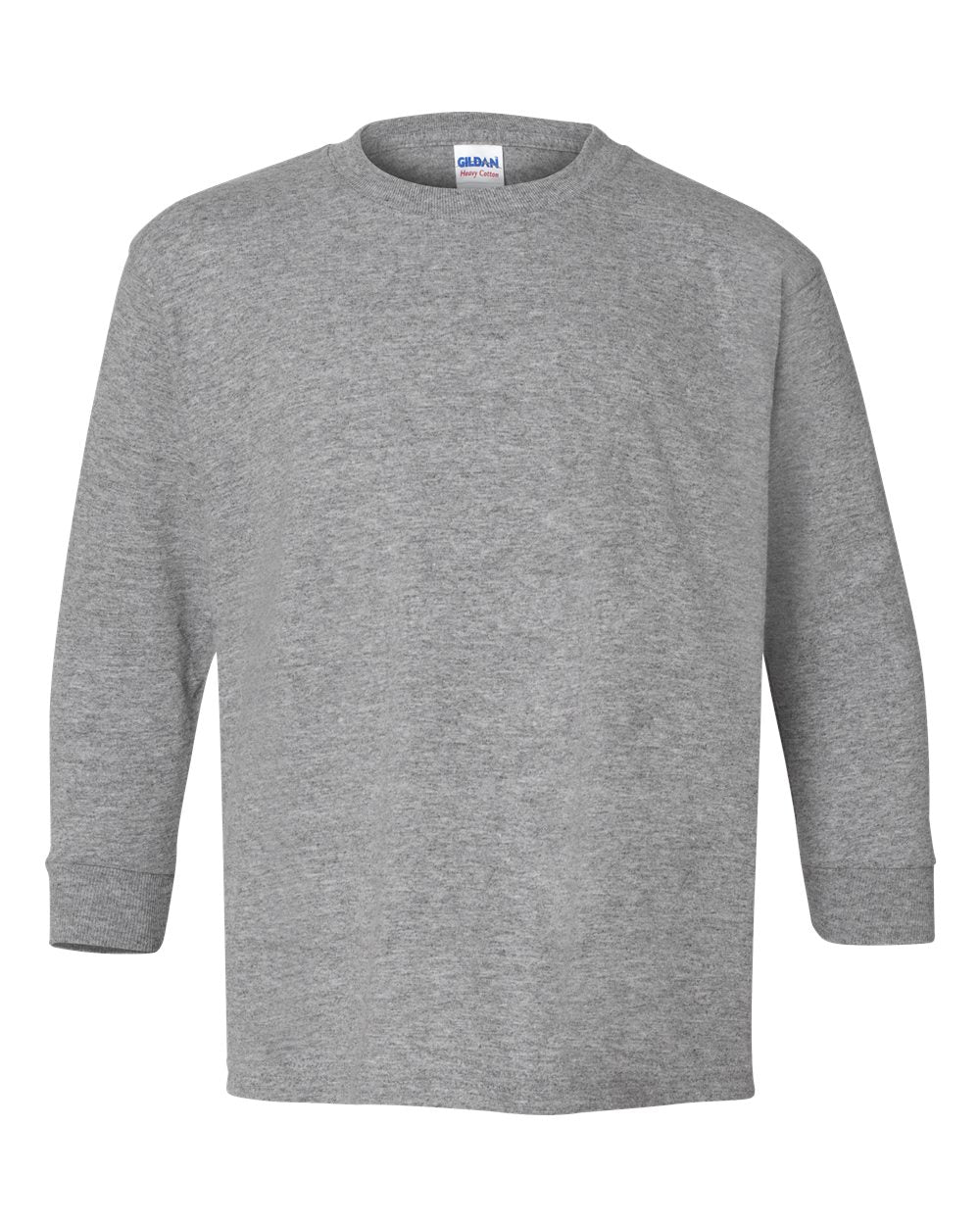 Gildan 5400B - Youth Heavy Cotton™ Long Sleeve T-Shirt - Sport Grey