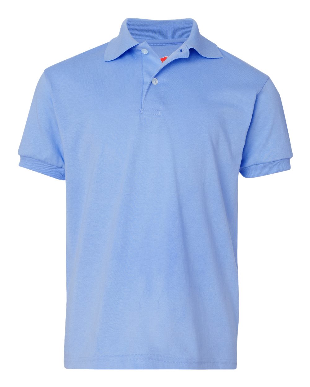 Hanes 054Y - Youth EcoSmart® Jersey Polo - Light Blue