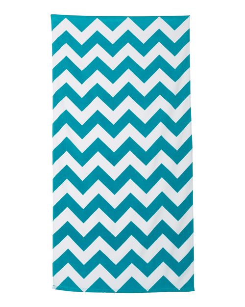 Carmel Towel Company Chevron Velour Beach Towel C3060X