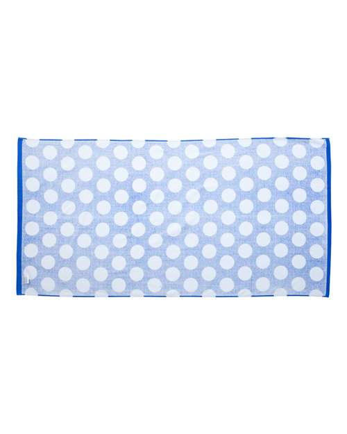 Carmel Towel Company Polka Dot Velour Beach Towel C3060P