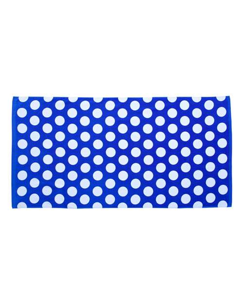 Carmel Towel Company Polka Dot Velour Beach Towel C3060P